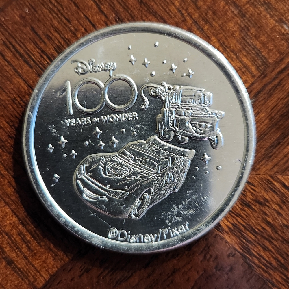 Disney Pixar 100 Years of Wonder Silver Coin